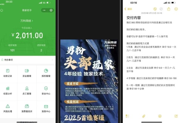 外面收费980全新男粉变现项目,竞争小,利润高,多种方式变现,独家技术-淘金阁网创