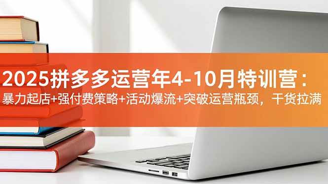(16642期)2025拼多多运营年4-10月特训营:暴力起店+强付费策略+活动爆流+突破运营瓶颈,干货拉满-淘金阁网创
