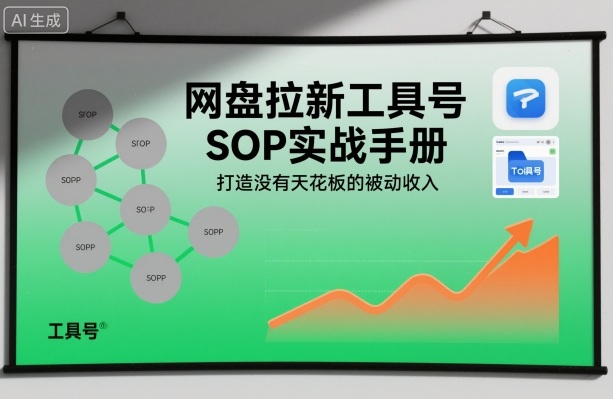 网盘拉新工具号SOP实战手册,打造没有天花板的被动收入-淘金阁网创