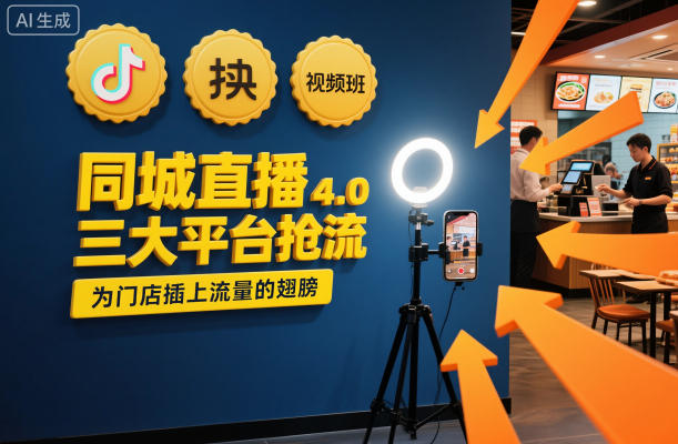 同城直播实操班4.0,三大平台抢流,为门店插上流量的翅膀-淘金阁网创