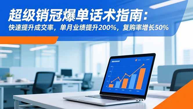 (16511期)超级销冠爆单话术指南:快速提升成交率,单月业绩提升200%,复购率增长50%-淘金阁网创