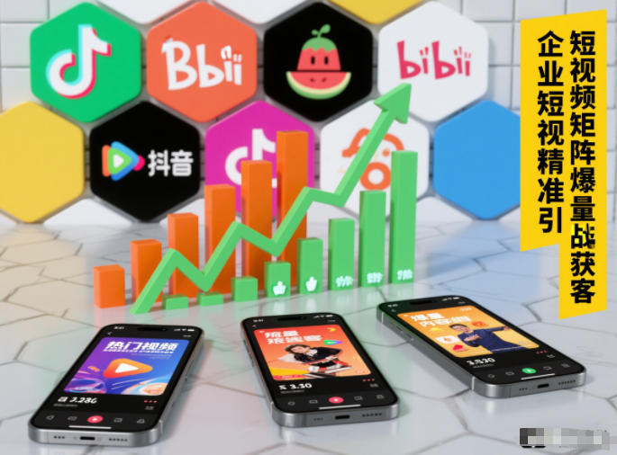 企业短视频精准引流矩阵获客，短视频矩阵爆量战法-淘金阁网创