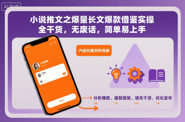 小说推文之爆量长文爆款借鉴实操,全干货,无废话,简单易上手-淘金阁网创