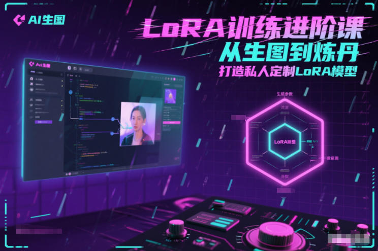 LoRA训练进阶课，从生图到炼丹，打造私人定制LoRA模型-淘金阁网创