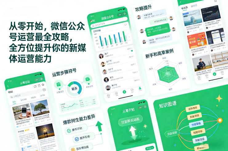 从零开始，微信公众号运营最全攻略，全方位提升你的新媒体运营能力-淘金阁网创