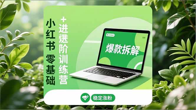 (16801期)小红书零基础+高阶训练营:安全养号、爆款拆解、长效运营,实现稳定涨粉与变现-淘金阁网创