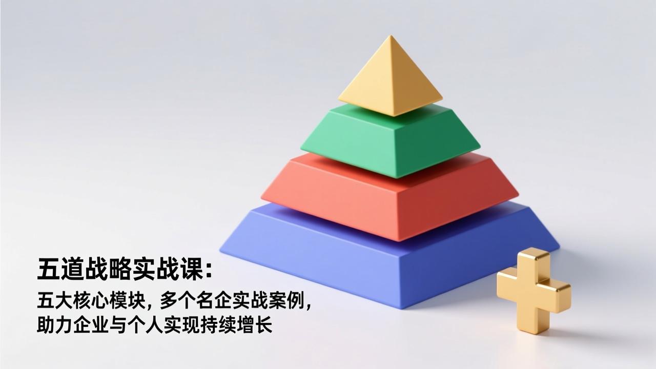五道战略实战课：五大核心模块，多个名企实战案例，助力企业与个人实现持续增长-淘金阁网创