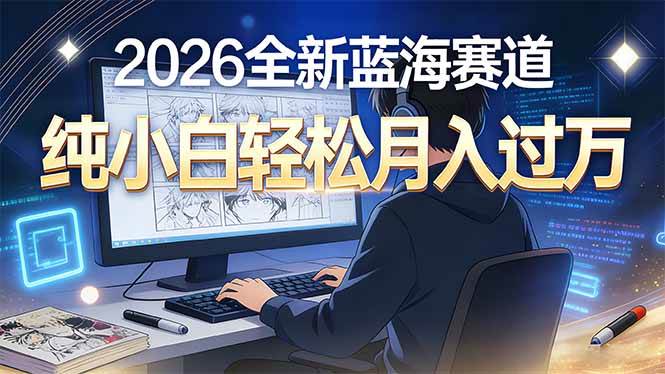 (16781期)2026年全新蓝海赛道,纯小白轻松月入过万-淘金阁网创