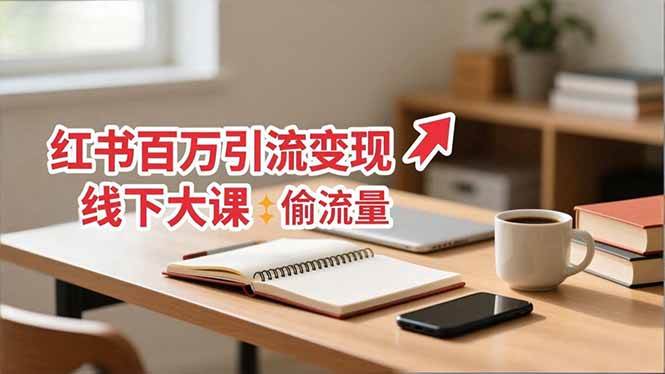 (16661期)小红书百万引流变现-11月线下大课:分享从0到百万引流路径,手把手教偷流量、拿结果-淘金阁网创