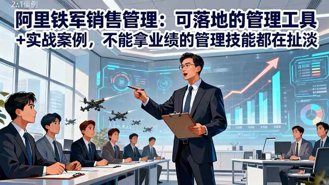 (16436期)阿里铁军销售管理:可落地的管理工具+实战案例,不能拿业绩的管理都在扯淡-淘金阁网创