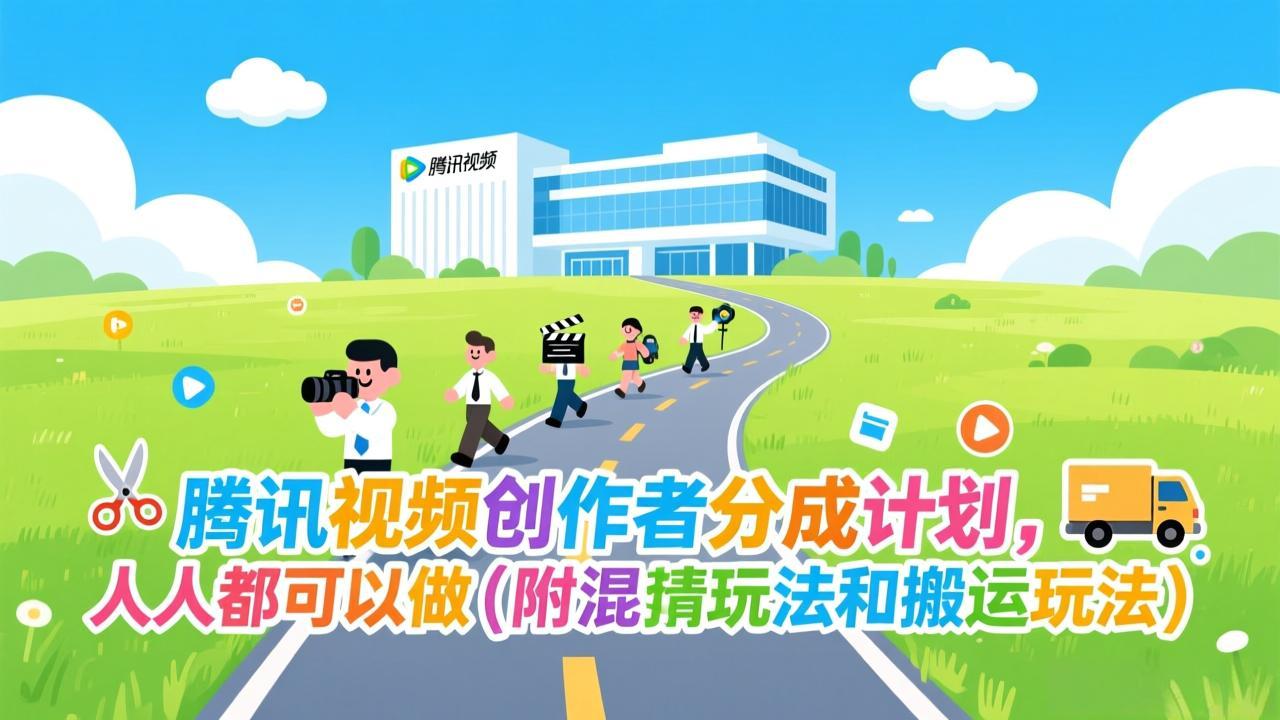 腾讯视频创作者分成计划，人人都可以做(附混剪玩法和搬运玩法-淘金阁网创