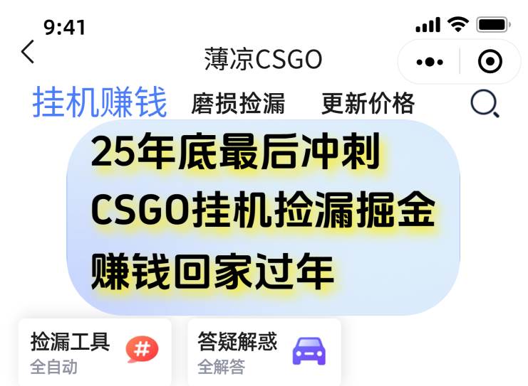 (16735期)12月年底抓紧最后一个月,用CSGO游戏挂机捡漏掘金赚钱掘金,一部手机轻松日入500+-淘金阁网创