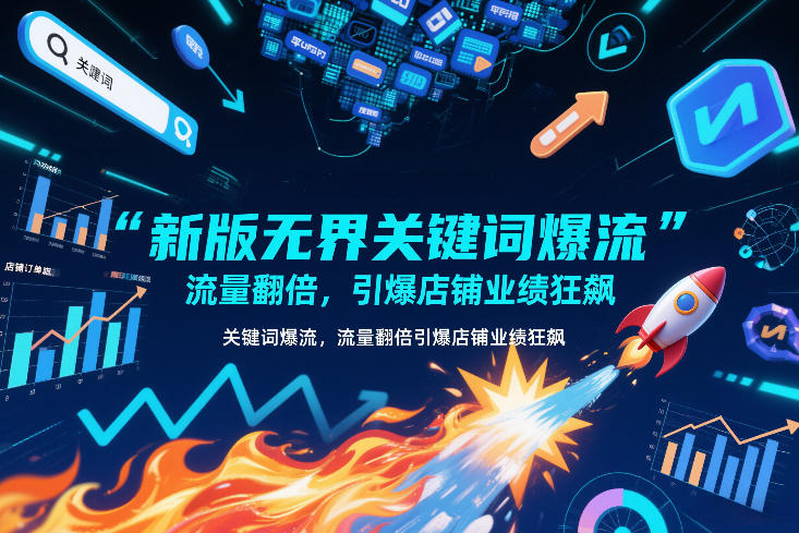 新版无界关键词爆流，流量翻倍，引爆店铺业绩狂飙-淘金阁网创