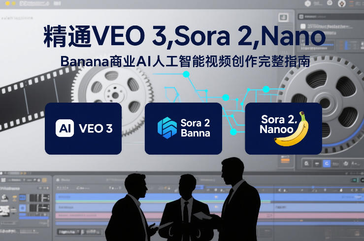 精通VEO 3，Sora 2，Nano Banana商业AI人工智能视频创作完整指南-淘金阁网创