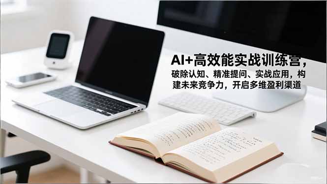AI+高效能实战训练营，破除认知、精准提问、实战应用，构建未来竞争力，开启多维盈利渠道-淘金阁网创