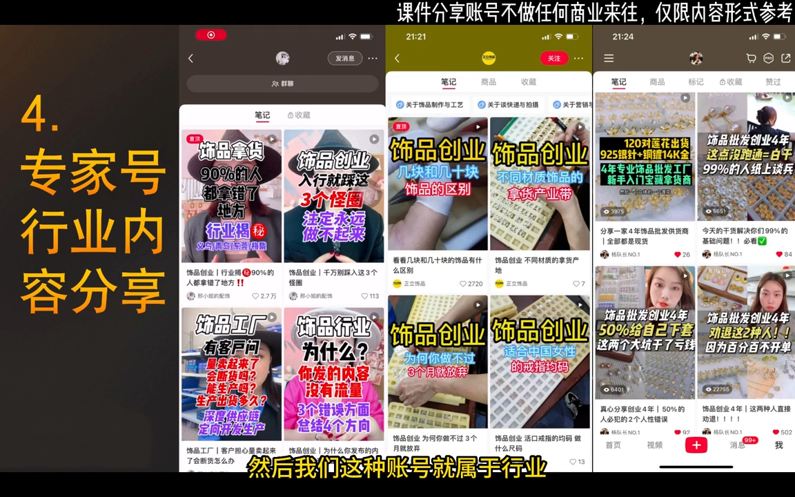 抖音+小红书饰品卖货:货源、开店、内容全教会-淘金阁网创