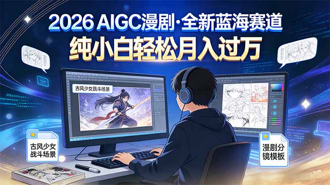 2026年全新蓝海赛道,纯小白轻松月入过万-淘金阁网创