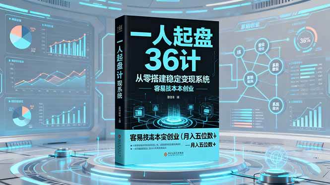 (16408期)一人起盘36计:从零搭建稳定变现系统,实现低成本创业,月入五位数+-淘金阁网创