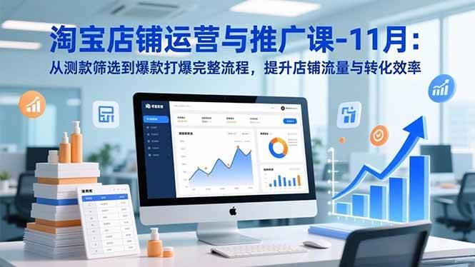 (16714期)淘宝店铺运营与推广课-11月:从测款筛选到爆款打爆完整流程,提升店铺流量与转化效率-淘金阁网创