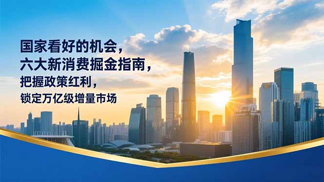 某付费文章：国家看好的机会，六大新消费掘金指南，把握政策红利，锁定万亿级增量市场-淘金阁网创