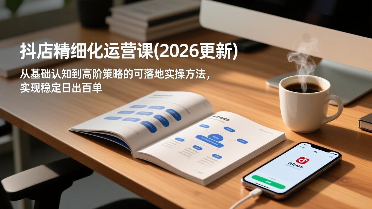 抖店精细化运营课(2026更新-淘金阁网创