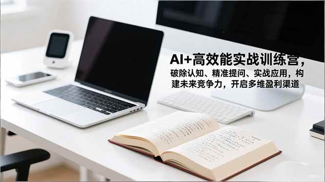 (16635期)AI+高效能实战训练营,破除认知、精准提问、实战应用,构建未来竞争力,开启多维盈利渠道-淘金阁网创